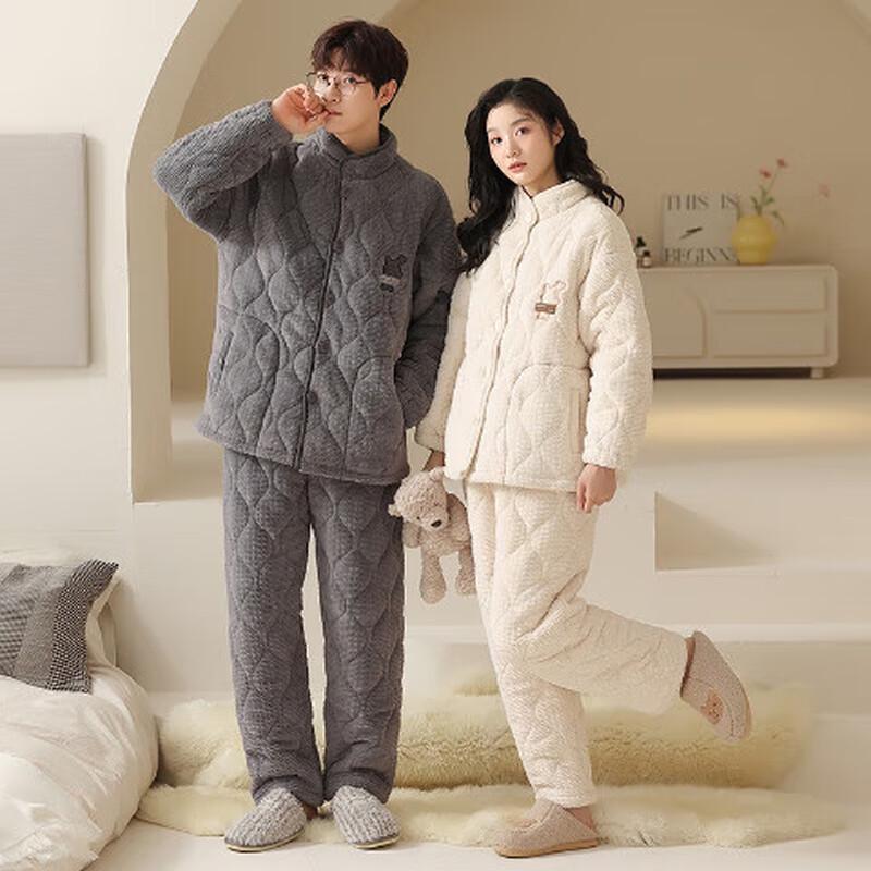 Autumn/Winter Couple's Velvet Warm Pajama Set