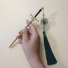 Stylish Hair Clip Swords Shaped Tassels Hair Barrette Alloy Texture Hair Accessory Hairpin Present for Swords Enthusiasts