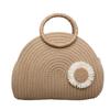 Korean Style Women's Handbag: 2026 Summer Woven Cotton Rope Tote