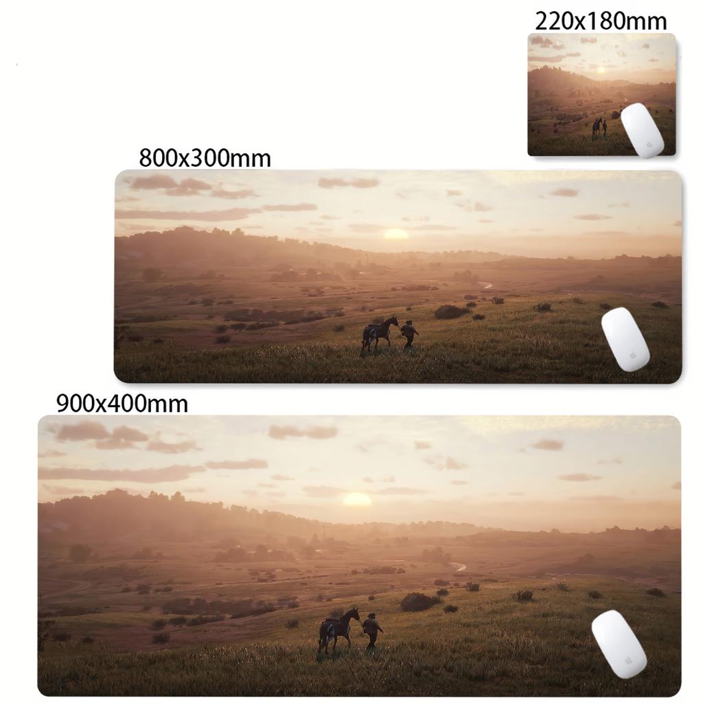 Large Gaming Red Dead Redemption  Mouse Pad Pc Gamer Keyboard  Desk Mat Anime Mausepad Computer Accessories Lockrand Mousepad