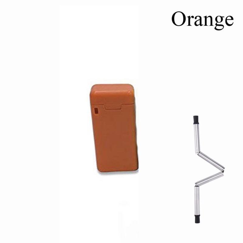 Outdoor Portable Creative Stainless Steel Travel Collapsible Straw Reusable