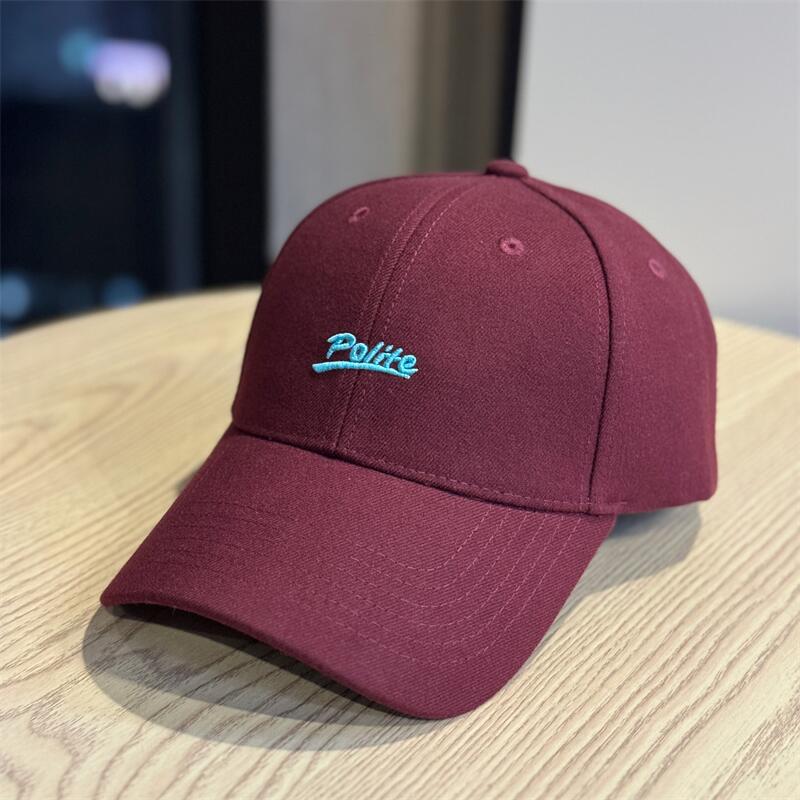 Personalized letter embroidery hard top stylish thin baseball hat women's spring and autumn big head circumference age-reducing wide hat cover cap