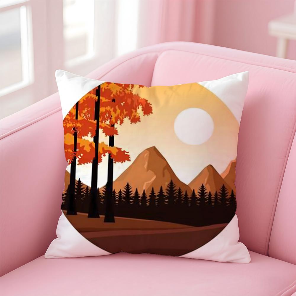 C-Classic S-Sunrise C-CartoonS Cushion Cover Comfortable Reversible Pillow Cover Ideal for Car Sofa Bedroom & Beyond