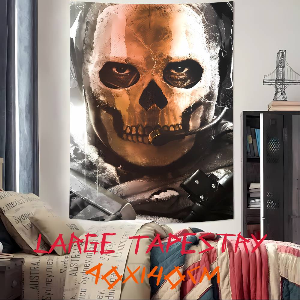 Cool Hot Popular CCallS Of Game DdutyS Gaming Tapestry Wall Hanging Wall Rugs Dorm Decor Blanket Camping Decoration Tapestry