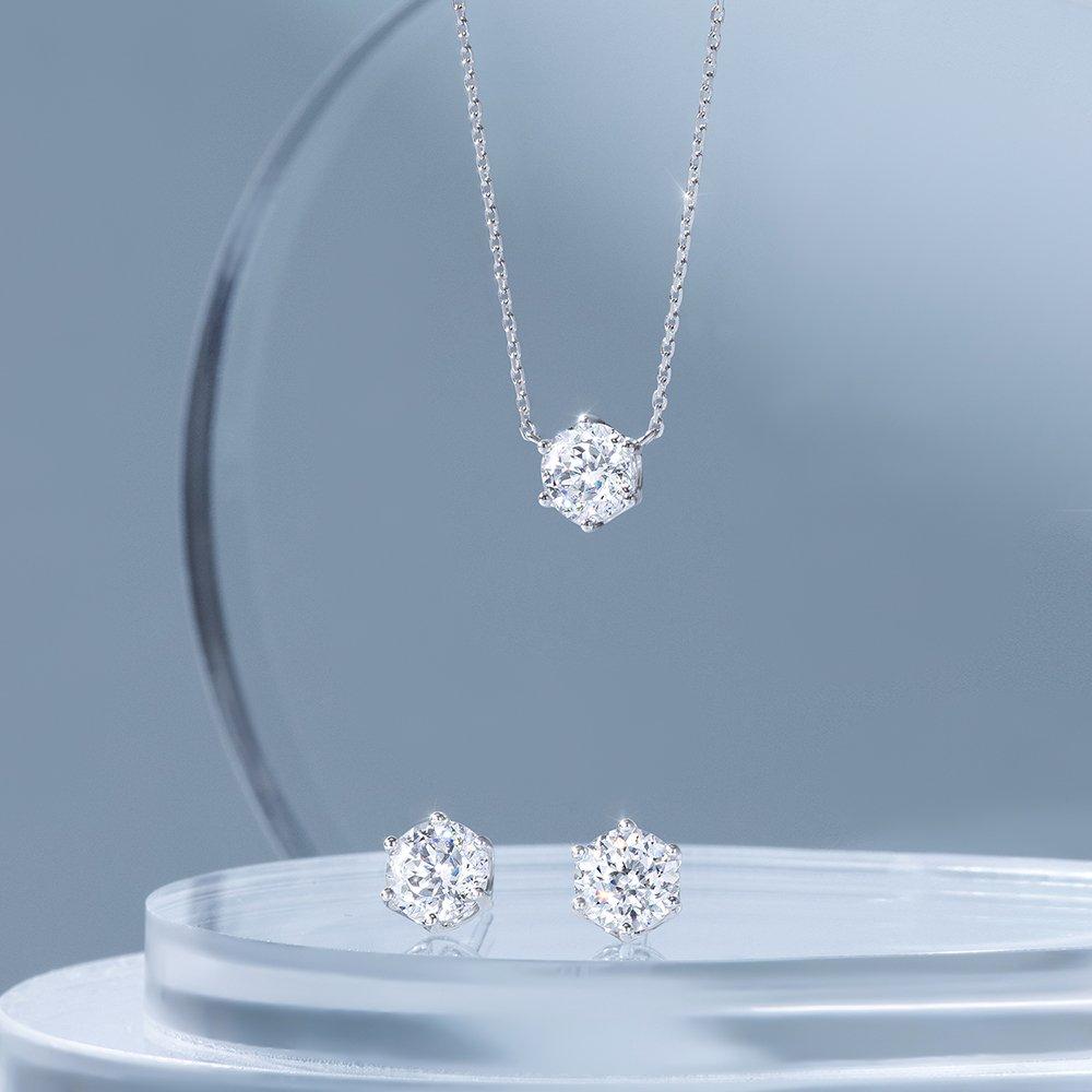 Whitemond Necklace and Earrings Set (Set-J0-0106)