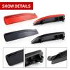 2PCS Shell For Mazda 3 Axela BM/6 Atenza GJ 2013-up 5 CR19 2005-10 Smoked/Red Lens LED Rear Bumper Reflector Brake Light Cover