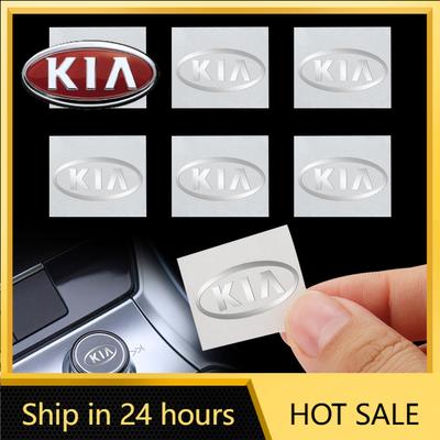2026 Hot Car Sticker 2/5/10pcs 3D Metal Car Interior Dekoration Stickers Badges Auto Styling For KIA Rio Ceed Sportage Cerato So