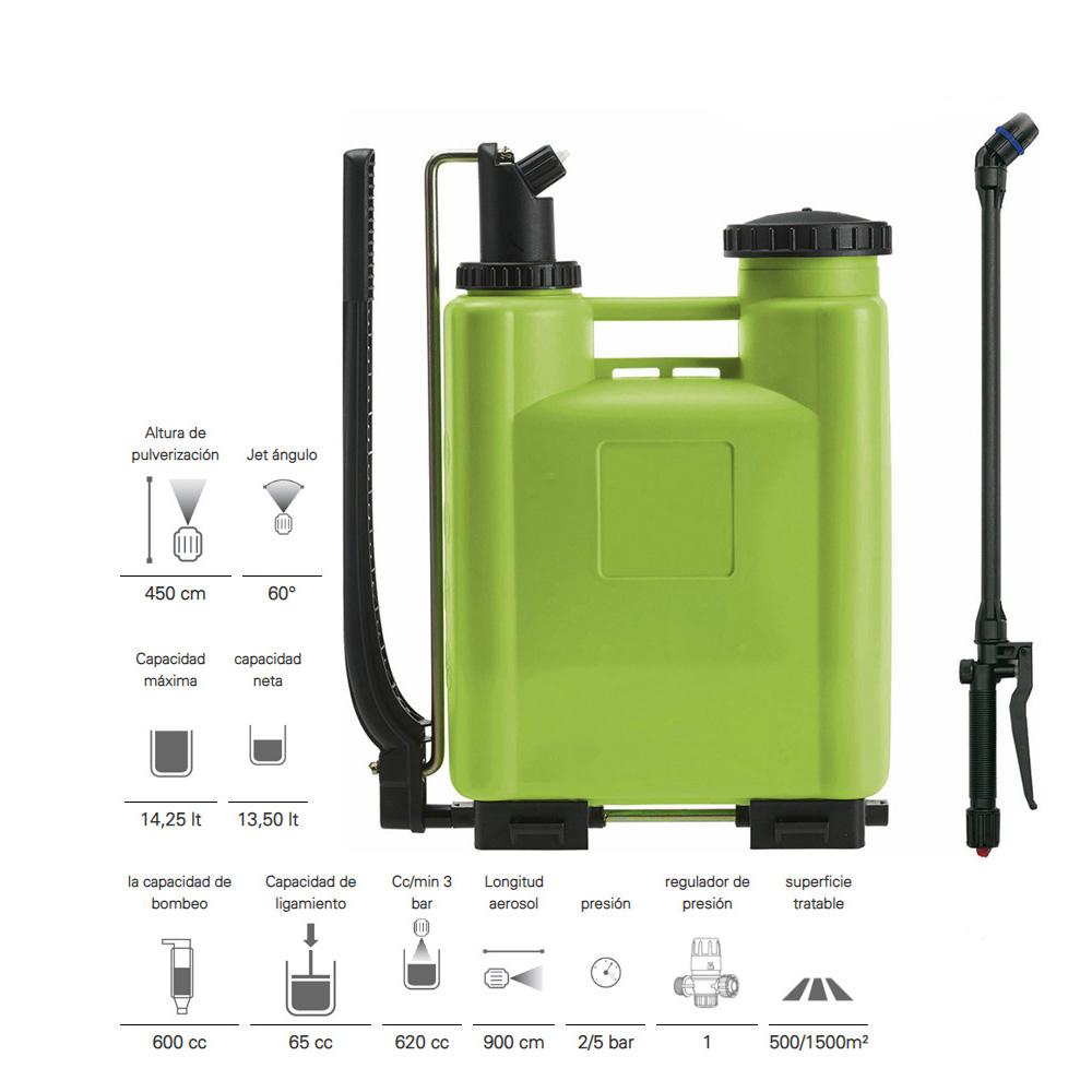 vaporizador - pulverizador mochila 15 l dimartino