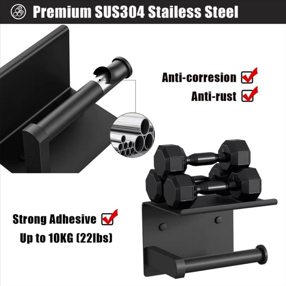 With Storage Rack Toilet Roll Holder Stainless Steel Bathroom Tissue Dispenser  Bedroom