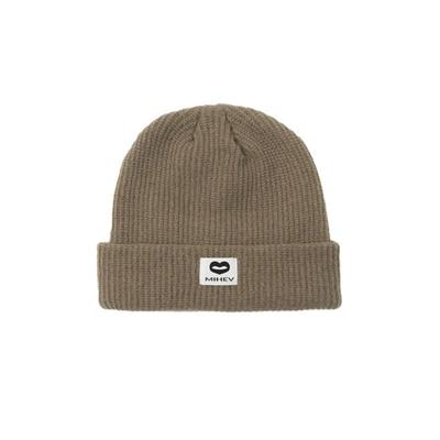 Mihev Classic Label Beanie Beige