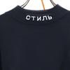 HERON PRESTON unused Logo embroidery Long sleeve T-shirt XXS black Ron T Men's Used