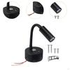 RV Interior Light 12V 24V Colors Adjustable Bedside with USB Port Lighting for Cargo