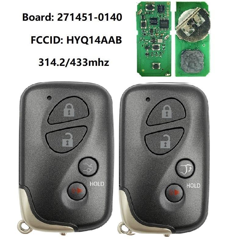 271451-0140 Smart Remote Fob for Lexus ES350 IS250 IS350 GS300 GS350 LS460 LS600h LX570 4D Chip 314.3/434MHz Proximity Car Key