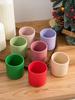 Color Kids 1PC Silicone Baby Cup BPA-Free Feeding Liquid Drinking Cup for Infant Self-Feeding Weaning Christmas Gift Tableware