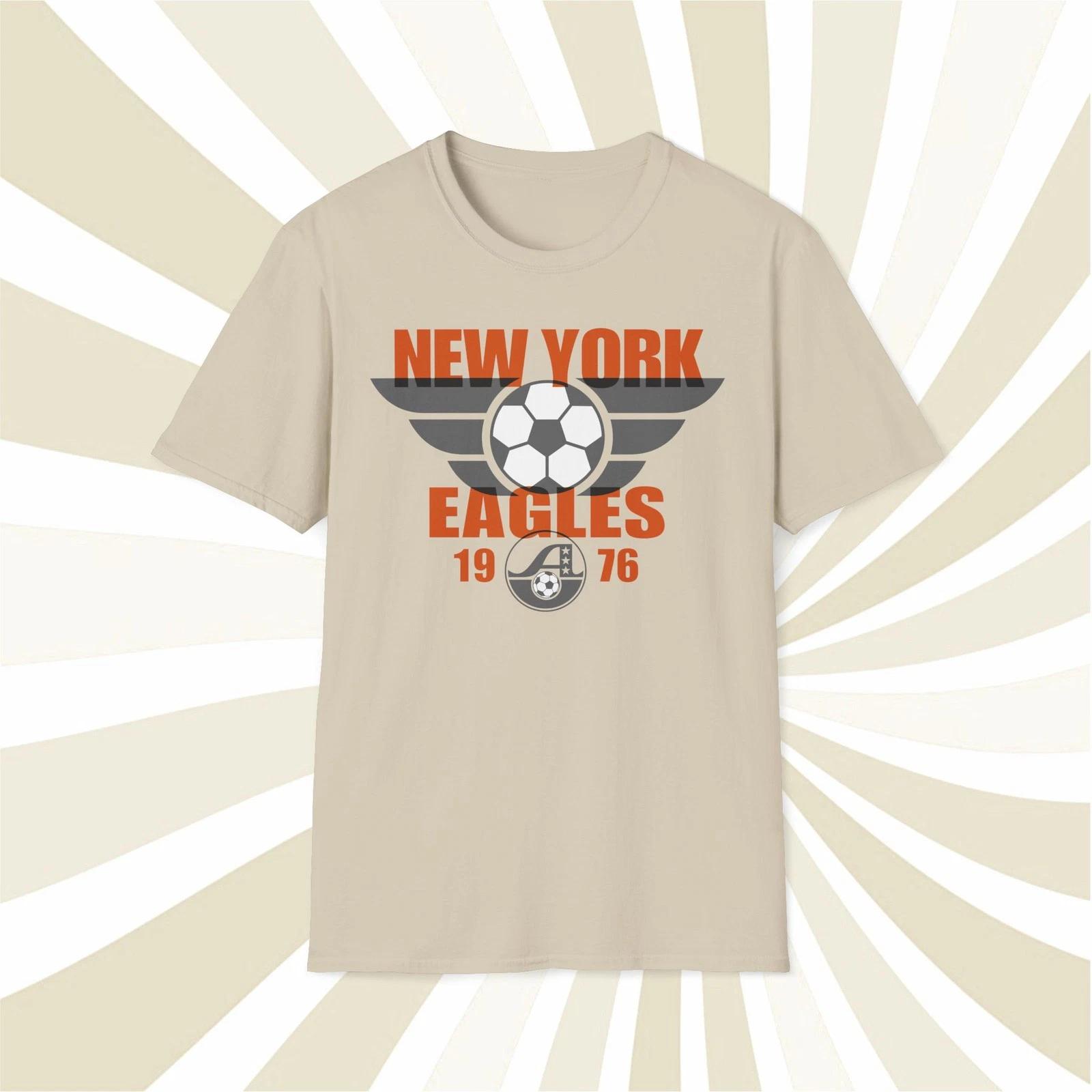 Men s and Women s T-shirts New York Eagles 1976 ASL Vintage Offset Printed Soccer T-Shirt XXXL