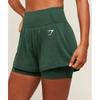 Gymshark Vital 2 In 1 Shorts Obsidian Green Marl B4b9c Ebdk