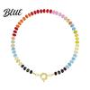 Exquisite Design Necklace Stone Beads Colorful Beaded Choker Boho Summer