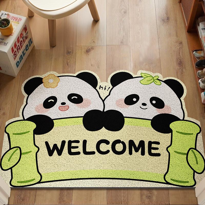 Entry Door Floor Mat Entry Door Door Door Mat Non-Slip Floor Mat Entrance Wear-Resistant And Dirt-Resistant Foot Mat Silk Ring Can Cut Carpet
