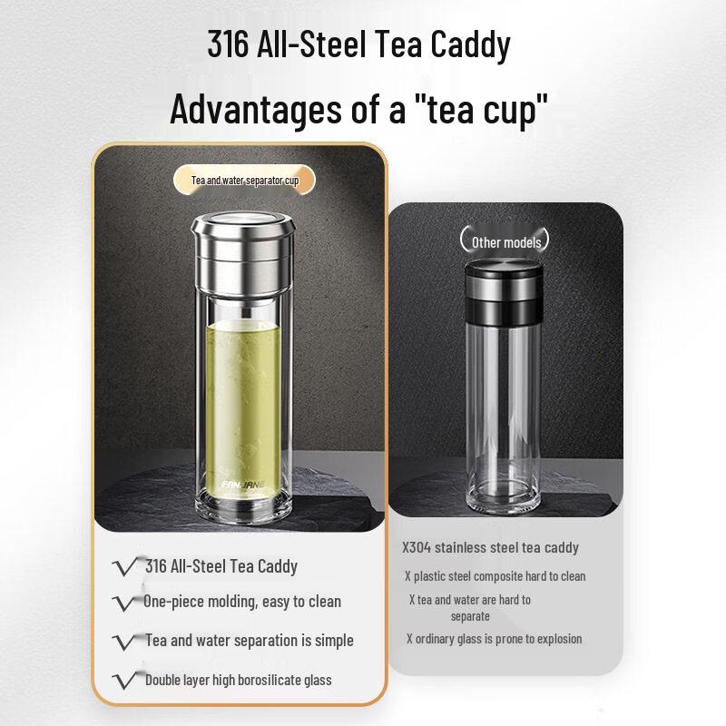 Portable Glass Tea Infuser Bottle