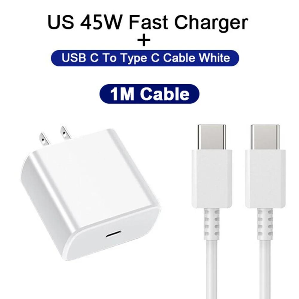 Plug Carregador de Celular USB-C de 45W Plug de Carregamento Rápido Adaptador Carregador de Celular Adequado Para Celular Tablet Plug de Carregamento Rápido