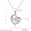Women Creative Fashion Heart-shaped Pendant Necklace Simple Exquisite Necklace Ornament Great Gift for Mother's Day
