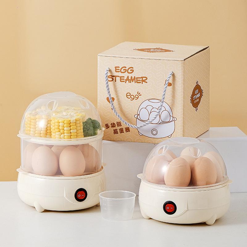 Multifunctional Mini Household Electric Egg Steamer Egg Cooker Automatic Power Off Anti Dry Boiling Industrial Gifts Practical Electrical Appliances