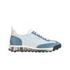 Nylon Quilted Clear Sole Tech Runner Light Blue