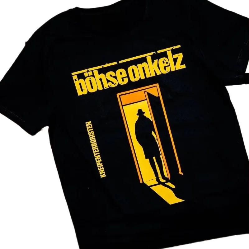 

Ненавидимый Проклятый Обожаемый II Böhse Onkelz Печать с периферийным узором Летний хлопок для женских футболок Уличная одежда Повседневный Трендовый 4XL