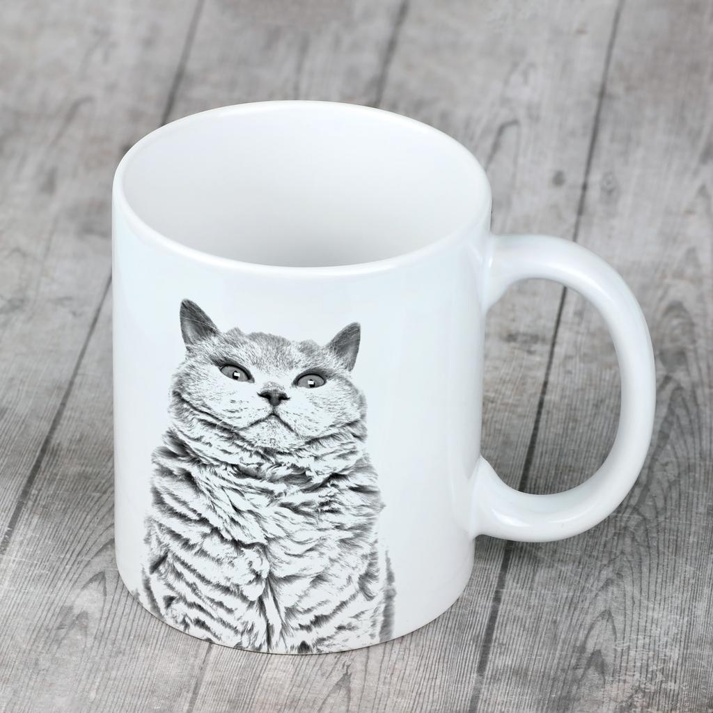 Selkirk Rex - cat mug, cheerful mug for a dog lover, personalized gift from the Art-Dog brand