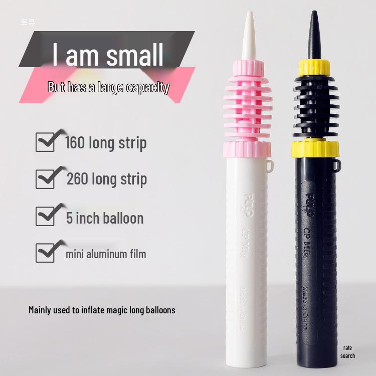 Manual Inflatable Latex Balloon Pump | Portable Push-Pull Air Inflator for Long Balloons