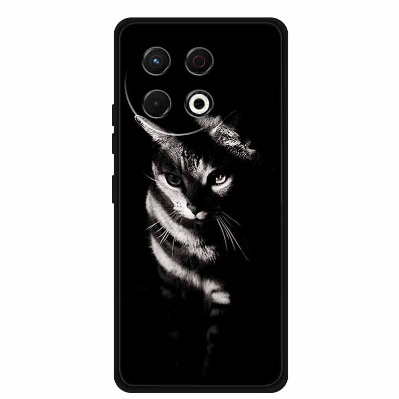 Für Tecno Spark 30 Pro 4G Hülle Spark30 Pro Hülle Schwarzes Silikon Weiche Rückseite Hülle Für Tecno Spark 30 Pro Handyhülle 30Pro Tasche
