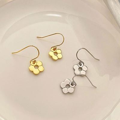 Small Flower Ear Hooks, Fresh Temperament, Sweet Girly Earrings