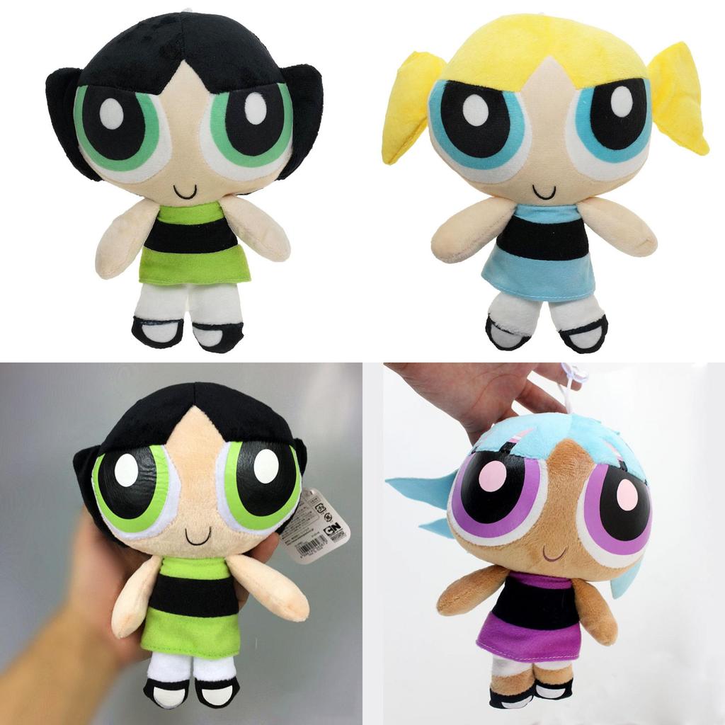 Cartoon Powerpuff Girls Plush Dolls 20cm Short Plush Stuffed Toy Gifts**