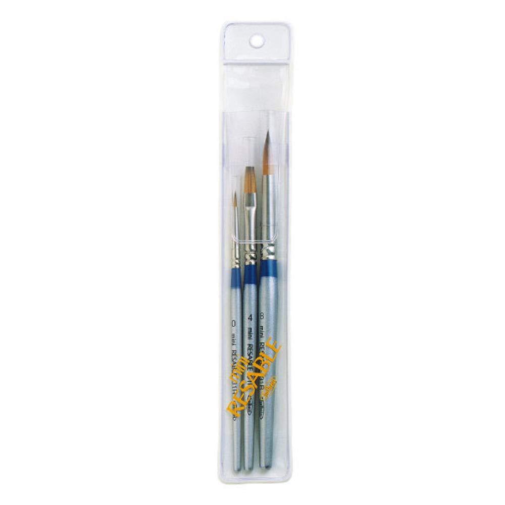 

Holbein Watercolor Paint Brush Mini Resable 31HR Set of 3 203359