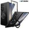 KEYSION 360°Rotating Magnetic Ring Stand Case for MagSafe for Samsung Galaxy Z Fold 7 5G Hinge Phone Cover with Screen Protector