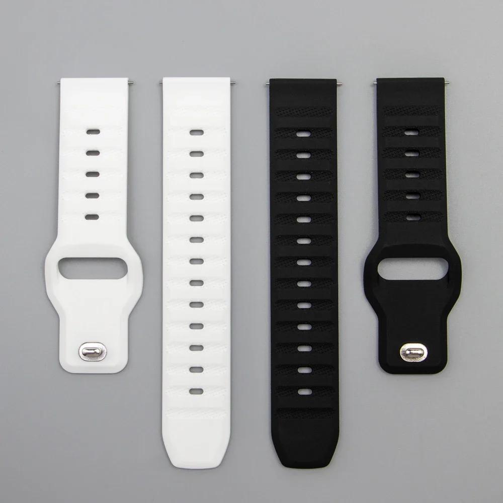 Силиконовый ремешок 20/22 мм для Garmin Active 5/Vivoactive 5/Venu 3 Дышащий браслет для Garmin Forerunner 965 265 165 55 955 Ремень