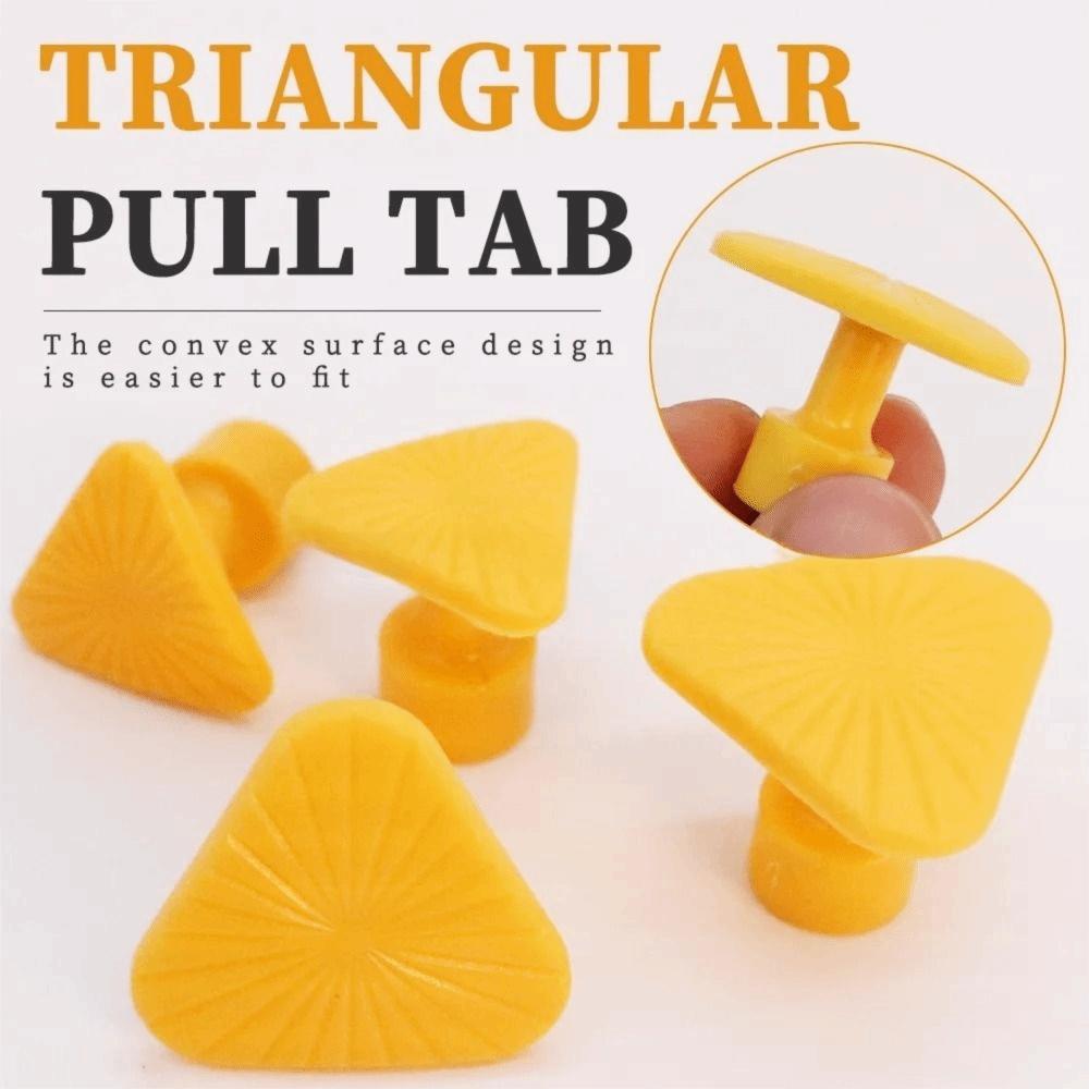 10Pcs Orange Auto Paintless Dent Repair Paintless Repair Glue Tabs Auto Maintenance