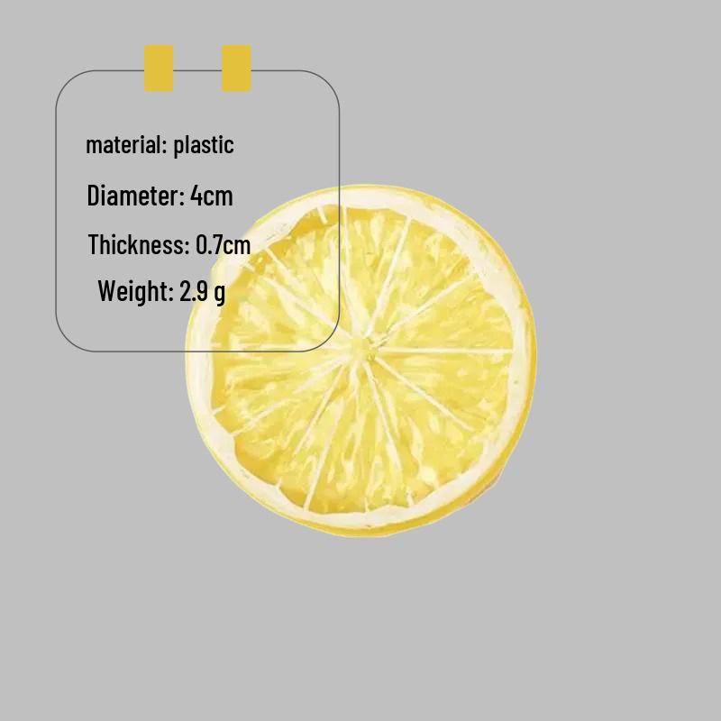 Lemon Slice Simulation Fake Fruit Model for Photography and Home Decoration