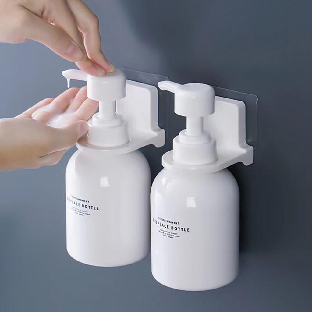 Nastavitelný dávkovač Držák na láhve Nástěnný lepicí šampon Lotion na ruce Mýdlo Věšák na láhve Koupelnový úložný stojan