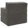 Folding Sofa Bed Dark Grey 200 x 70 x 15 cm Velvet