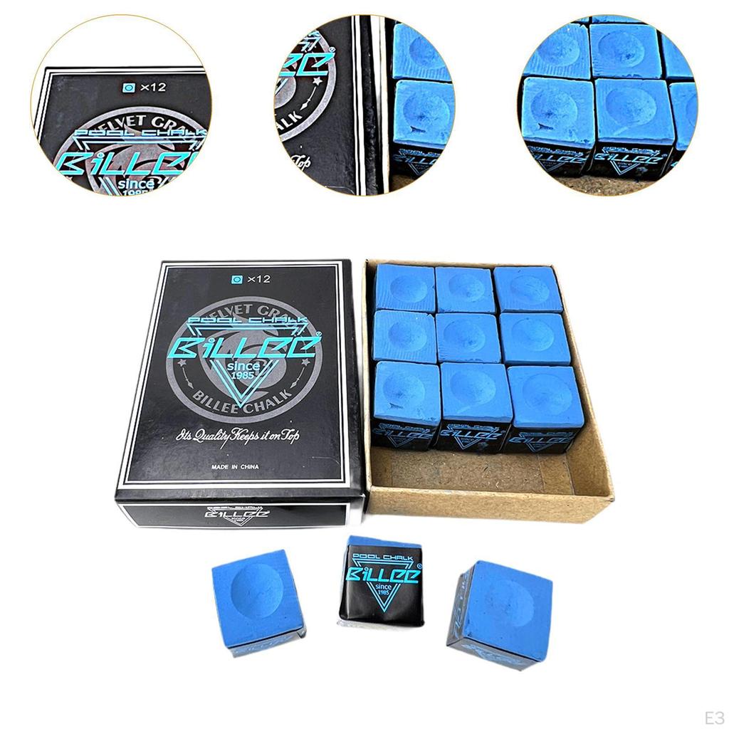 12 Stück Poolbillardkreiden, Billardstock Tischzubehör