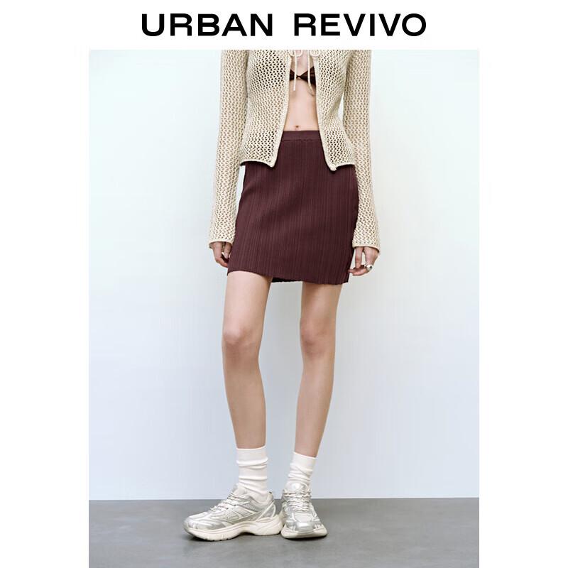 UR Women s Pleated Knit Mini Skirt XL