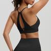 Can wear mesh back sports underwear women's running sexy hollow fitness bra shock-proof gathering yoga vest