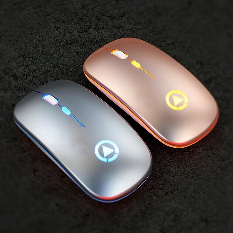נורות LED Slim נטענת Bluetooth/USB אלחוטי RGB עכבר עבור Tablet PC Andoid IPad