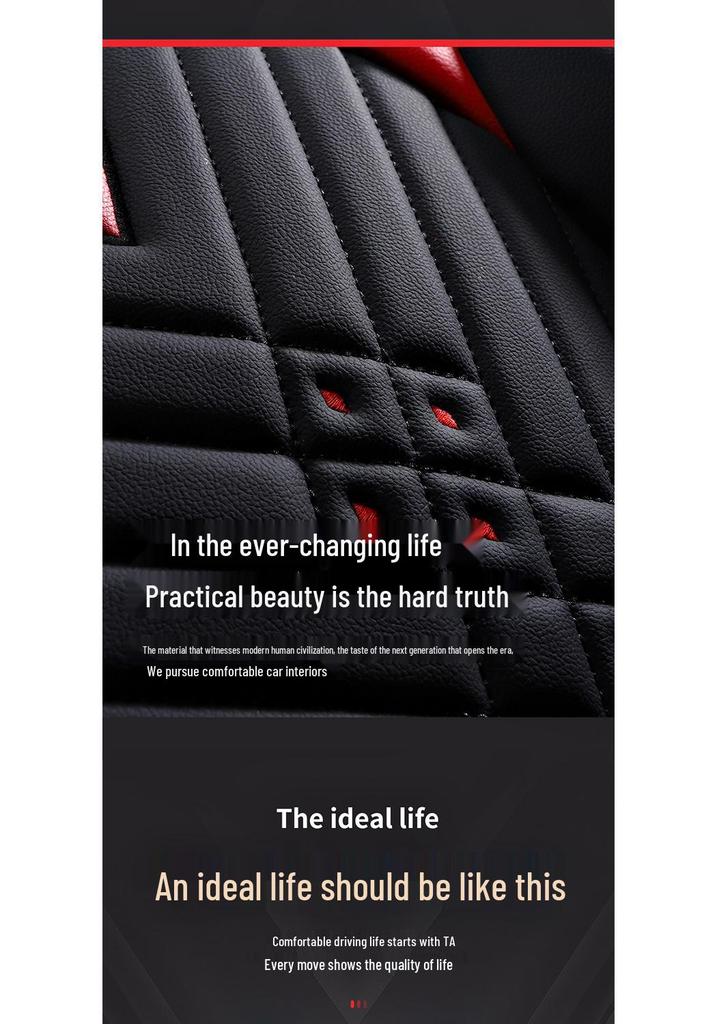 Universal Leather Car Seat Covers & Cushions for All Seasons - Compatible with Skoda Rapid