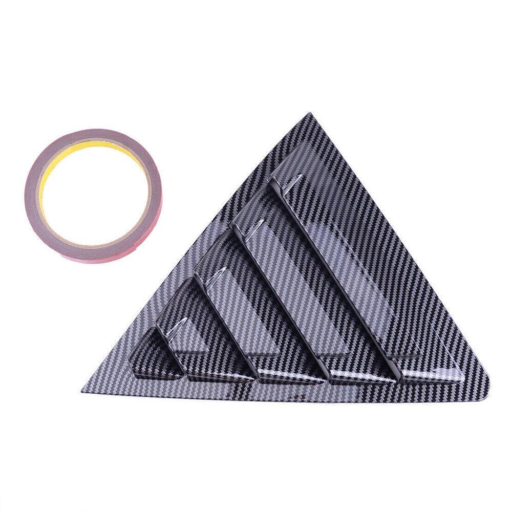 För Toyota Corolla 2014-2018 Bil Bakre Lamell Fönster Sida Lucka Skydd Trim Klistermärke Ventil Skopa ABS Kolfiber Svart Auto