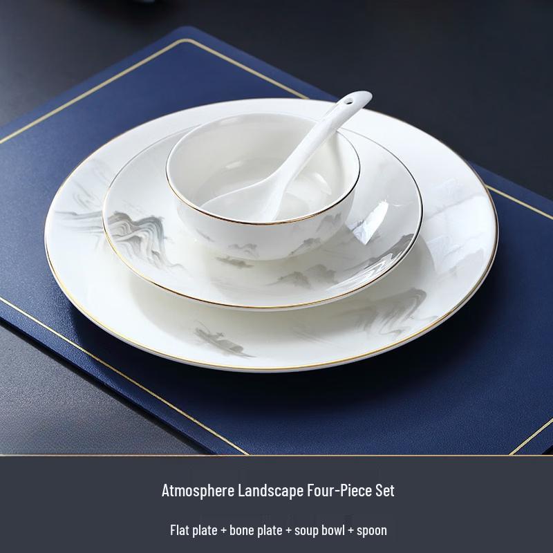 Gold Rim Chinese Hotel Tableware