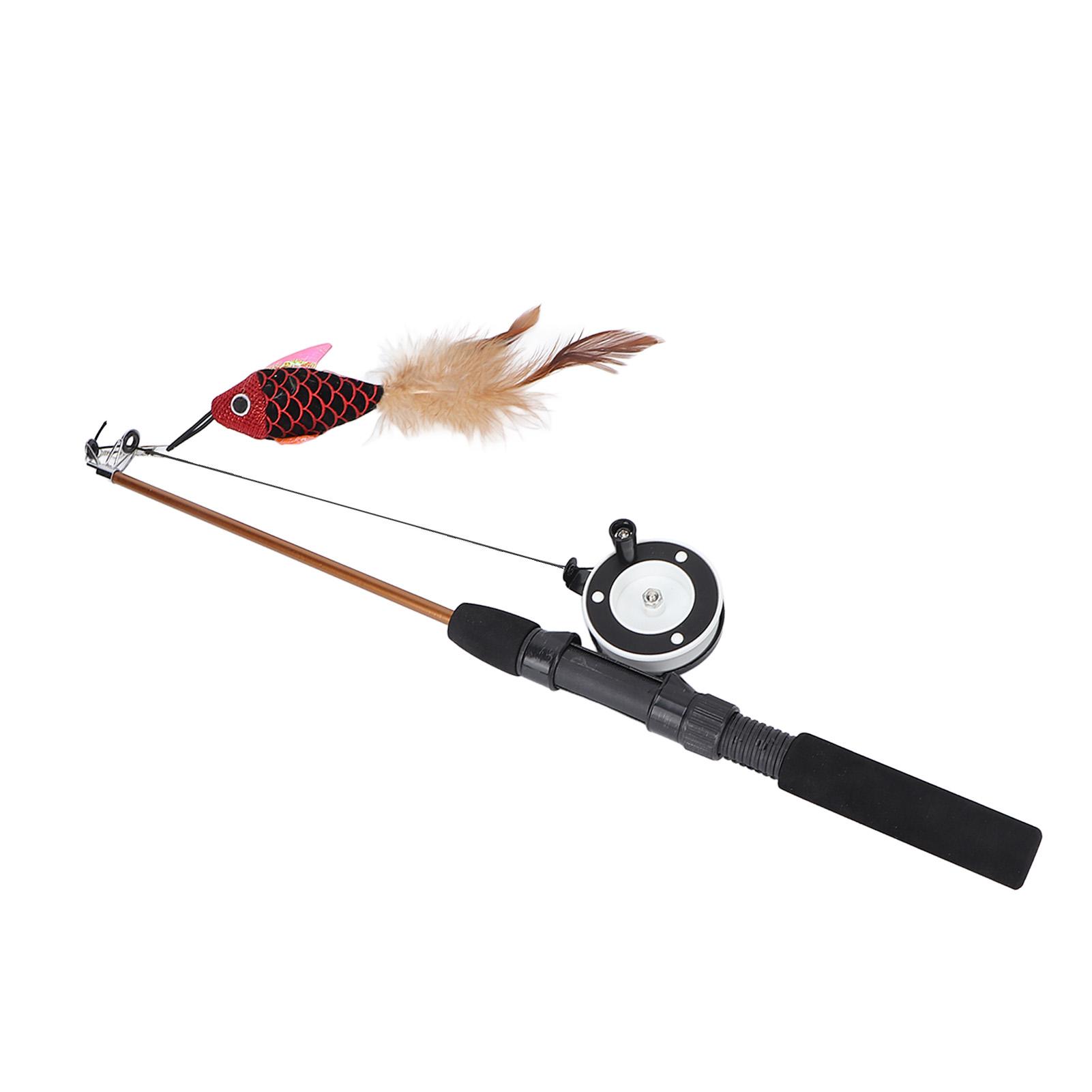 

Игрушка для ловли кошек, устойчивая к укусам, многофункциональная игрушка-палочка для кошек с перьями для кошек