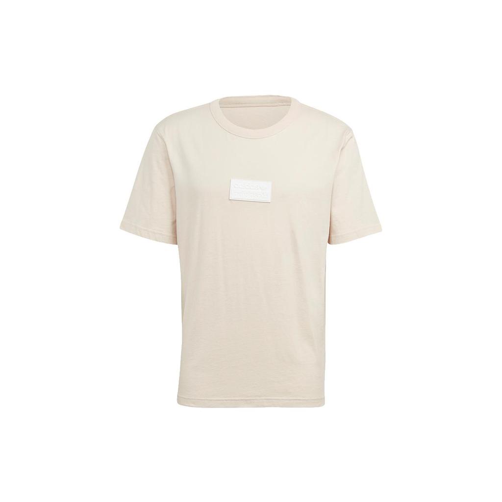 Adidas Originals R.Y.V T Shirts Men's Ecru Crew Neck Moderate Straight Fit GN3298