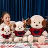 Adorable Teddy Dressed Dog Plush Toy Children Companion Bedtime Soothing Gift